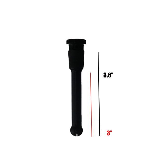 7.5cm Black Glass Stem with New Style Bottom Diffuser