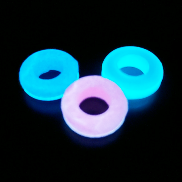 Colored Glow-in-the-Dark Bonza Silicone Grommets!