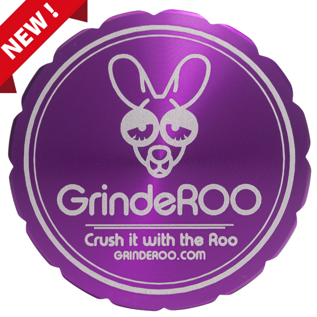 GrindeROO 4 Piece Premium Metal Herb Grinder - The 'OG'