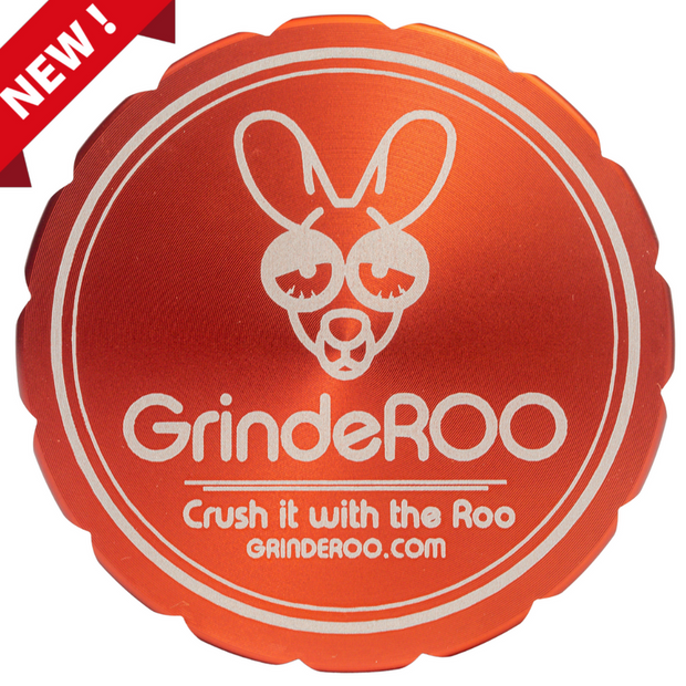 GrindeROO 4 Piece Premium Metal Herb Grinder - The 'OG'