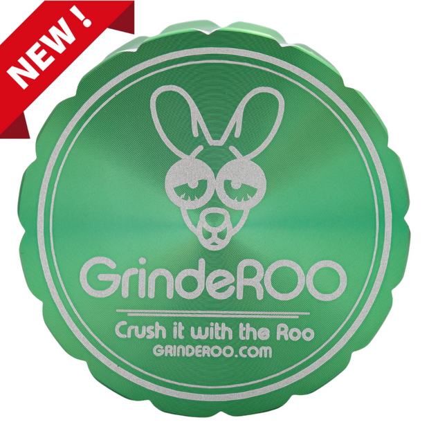 GrindeROO 4 Piece Premium Metal Herb Grinder - The 'OG'