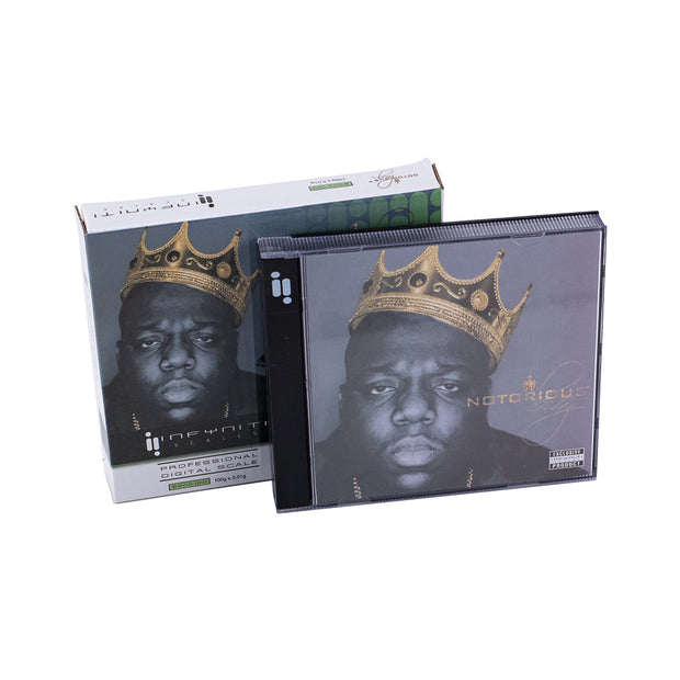 INFYNITI PLATINUM SERIES - NOTORIOUS B.I.G. - DIGITAL CD SCALES - 100G / 0.01G