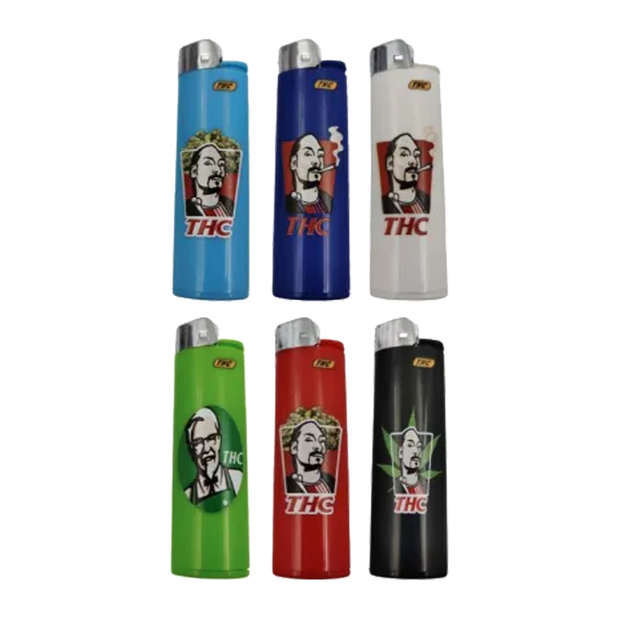 Lighter Shaped Pill Holder Mixed THC Designs (1 Pcs)