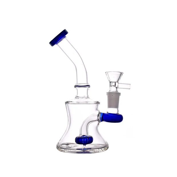 mini 14mm Thick heady perc Glass Water perculator bong Smoke Pipe